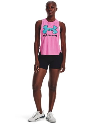 Women's UA Cloud Tank, Pink, pdpMainDesktop image number 2