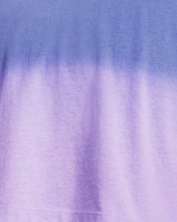 Women's UA Branded Dip Dye Crop Short Sleeve, Blue, pdpMainDesktop image number 0