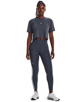 Women's UA Branded Logo Crop Short Sleeve image number 2