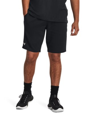 Shorts UA Rival Terry para Hombre, Black, pdpMainDesktop image number 0