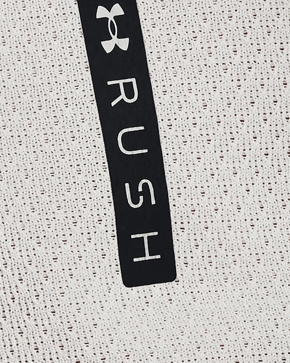 Herenshirt UA RUSH™ Seamless Legacy met korte mouwen, White, pdpMainDesktop image number 3
