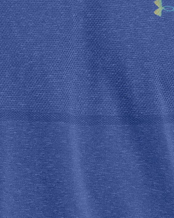 Men's UA Vanish Elite Seamless Short Sleeve, Blue, pdpMainDesktop image number 0