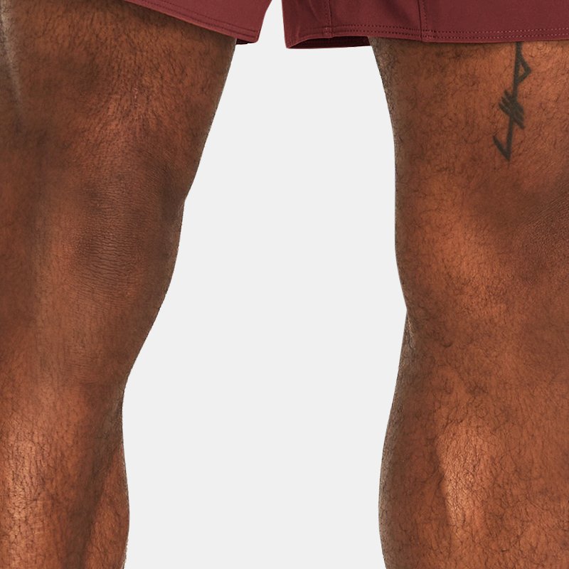 Pantalón corto tejido Under Armour Peak para hombre Cinna Rojo / Negro M