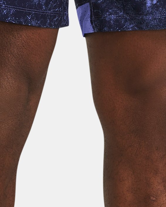 Men's UA Vanish Woven 6" Printed Shorts in Purple image number 0