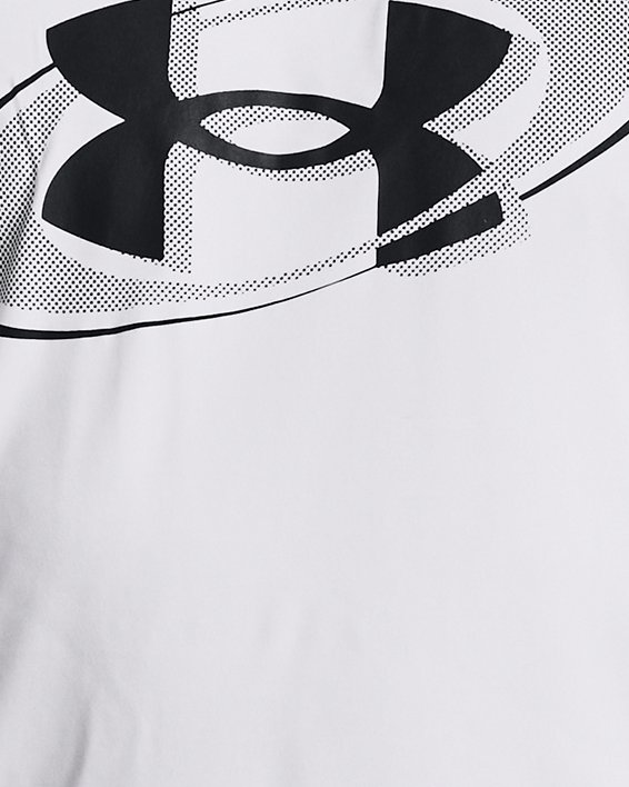 Toddler Boys' UA Micro Mesh Warp Logo Short Sleeve in White image number 0