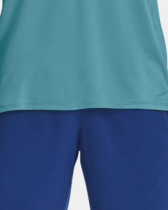Men's UA Tech™ Vent Short Sleeve in Blue image number 2