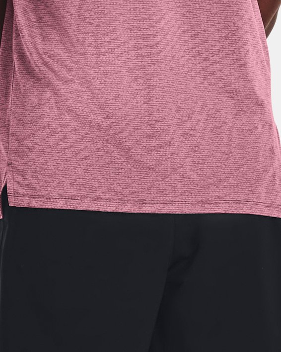 Men's UA Tech™ Vent Short Sleeve in Pink image number 2