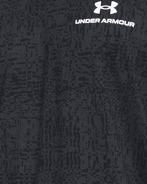 Men's UA RUSH™ Energy Print Short Sleeve, Black, pdpMainDesktop image number 0