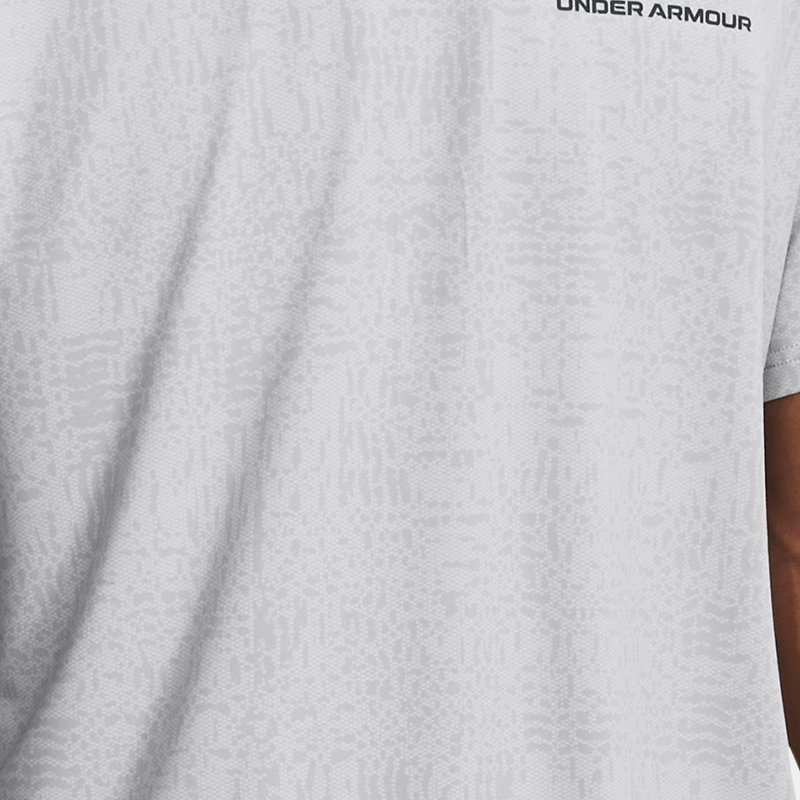 Men's Under Armour RUSH™ Energy Print Short Sleeve Mod Gray / Black S
