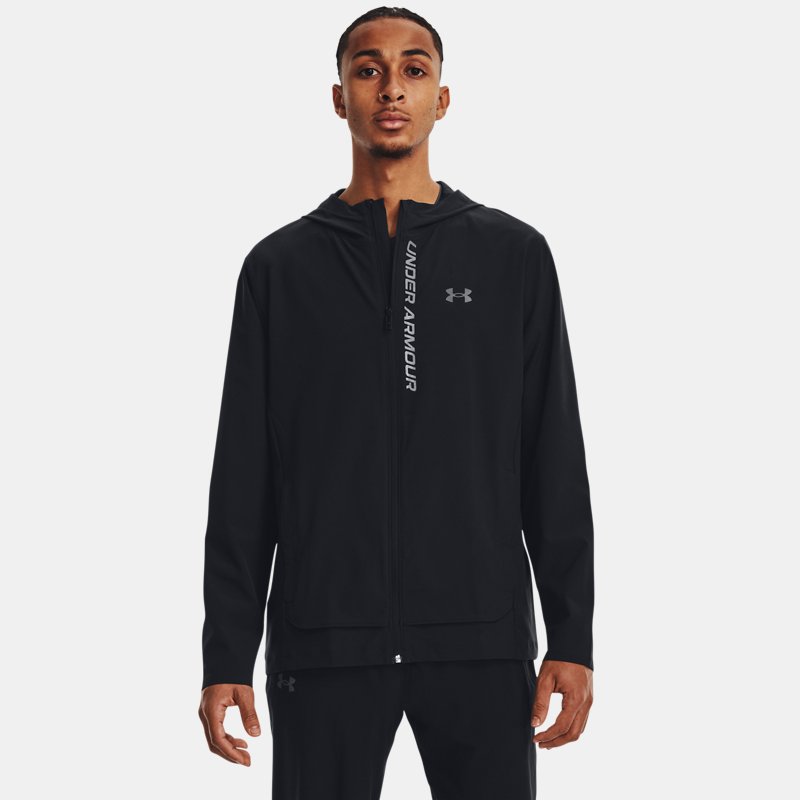 Image of Under Armour Men's Under Armour OutRun The Storm Jacket Black / Jet Gray / Reflective L