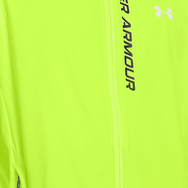 Image of Under Armour Men's Under Armour OutRun The Storm Jacket High Vis Yellow / Black / Reflective XL