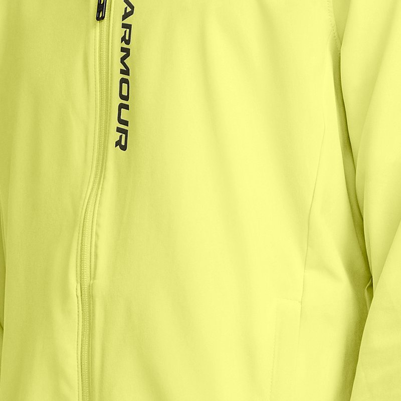 Men's  Under Armour  OutRun The Storm Jacket Lime Yellow / Marine OD Green / Reflective XL