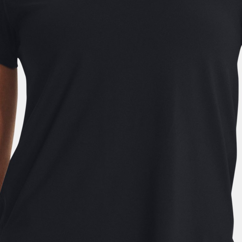 Camiseta Under Armour Iso-Chill Laser para mujer Negro / Negro / Reflectante L