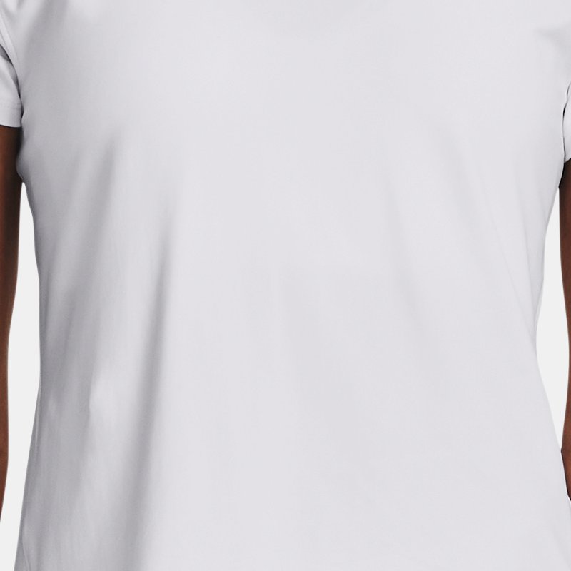 Under Armour Iso-Chill Laser T-Shirt für Damen Weiß / Weiß / Reflektierend