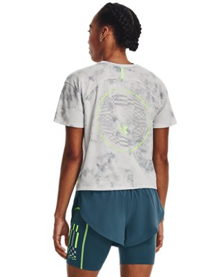 여성 UA 런 애니웨어 그래픽 반팔