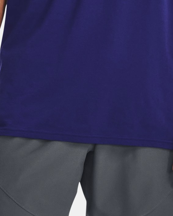 Męska koszulka z krótkim rękawem UA Camo Chest Stripe, Blue, pdpMainDesktop image number 2