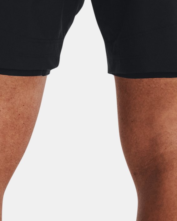 Men's UA Launch Elite 2-in-1 7'' Shorts, Black, pdpMainDesktop image number 1