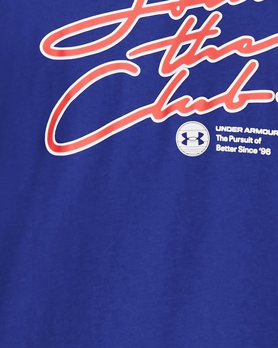 男士UA Join The Club短袖T恤 in Blue image number 0