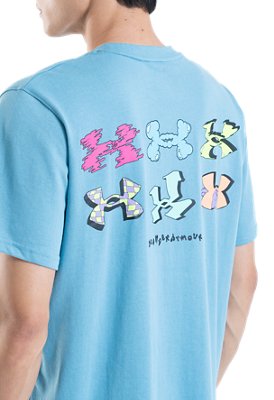 남성 UA 체커드 헤비웨이트 반팔 image number 4