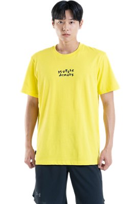 남성 UA 체커드 헤비웨이트 반팔