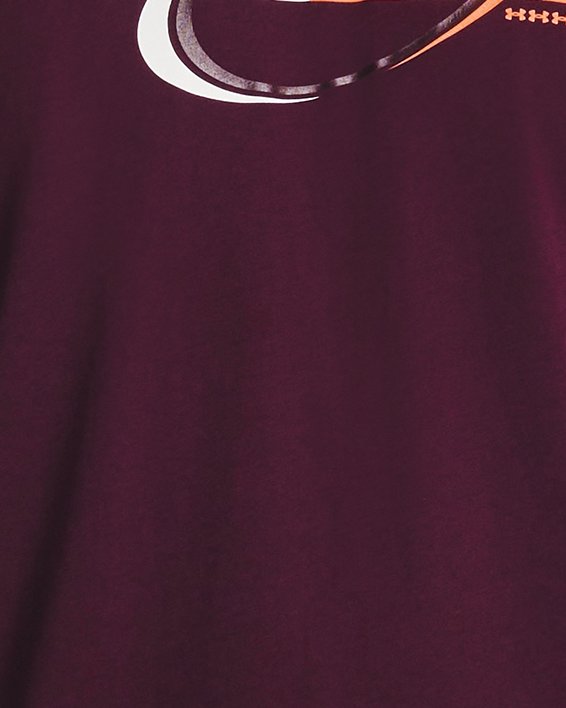 男士UA Sportstyle短袖T恤 in Purple image number 0