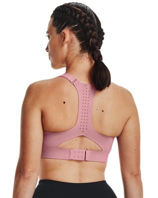 Sports Bra de sujeci&oacute;n alta UA Uplift para mujer, Pink, pdpMainDesktop image number 1
