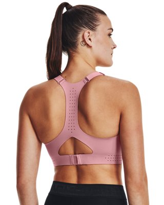 Sports Bra de sujeci&oacute;n alta UA Uplift para mujer, Pink, pdpMainDesktop image number 6