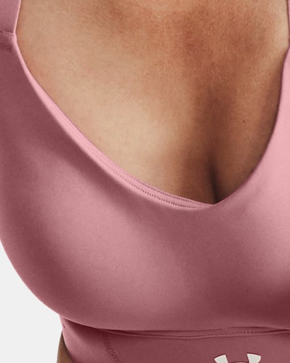 Sports Bra de sujeción alta UA Uplift para mujer, Pink, pdpMainDesktop image number 9