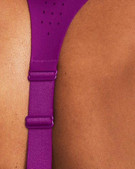 Brassière de sport UA Uplift Mid pour femme, Purple, pdpMainDesktop image number 6