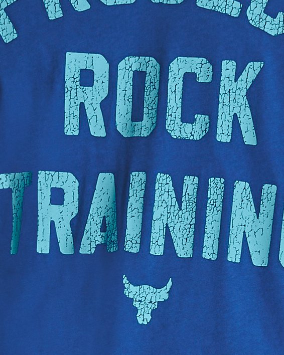 Herenshirt Project Rock Training met korte mouwen, Blue, pdpMainDesktop image number 0
