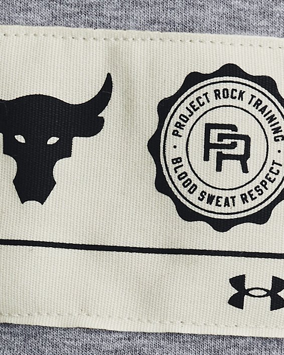 Men's Project Rock Champ Short Sleeve, Gray, pdpMainDesktop image number 3