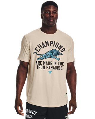 Top project rock t shirts under armour Free Shipping