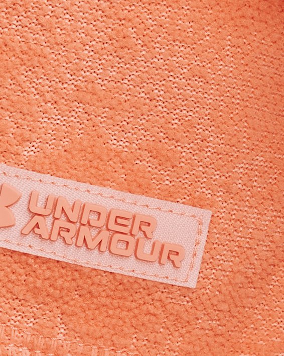 女士UA Journey Terry短袖T恤 in Orange image number 3