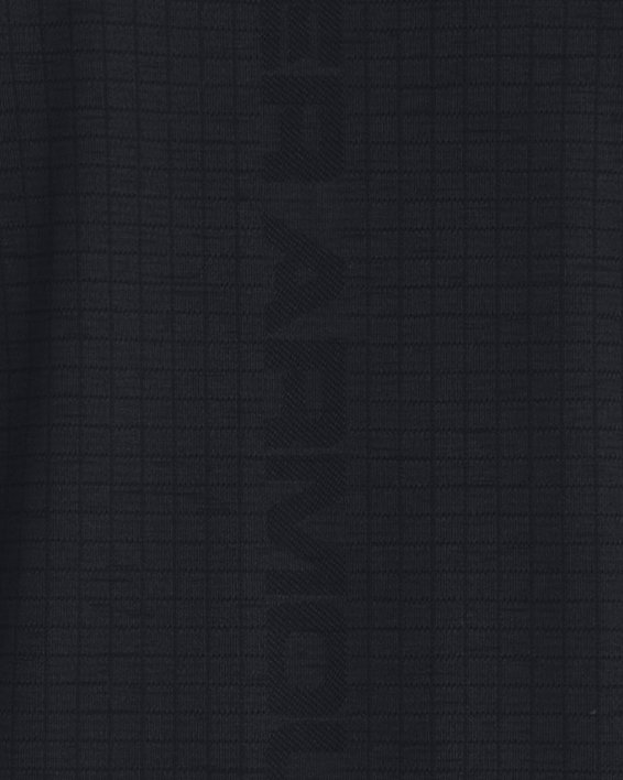 Herenshirt UA Seamless Grid met korte mouwen, Black, pdpMainDesktop image number 1