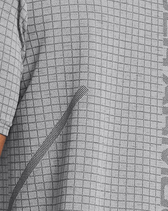 Men's UA Seamless Grid Short Sleeve in Gray image number 1