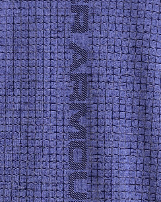 Haut à manches courtes UA Seamless Grid pour homme, Purple, pdpMainDesktop image number 1