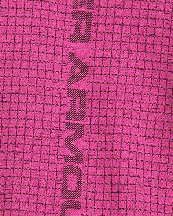 Herenshirt UA Seamless Grid met korte mouwen, Pink, pdpMainDesktop image number 1