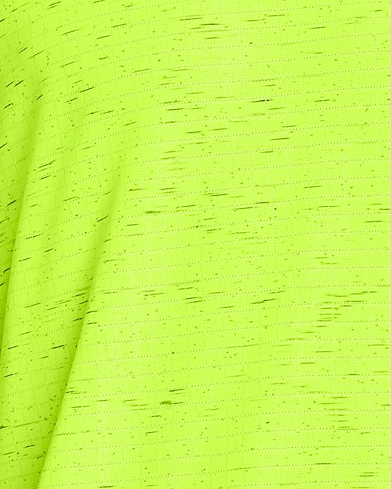 Men's UA Seamless Grid Short Sleeve, Yellow, pdpMainDesktop image number 0