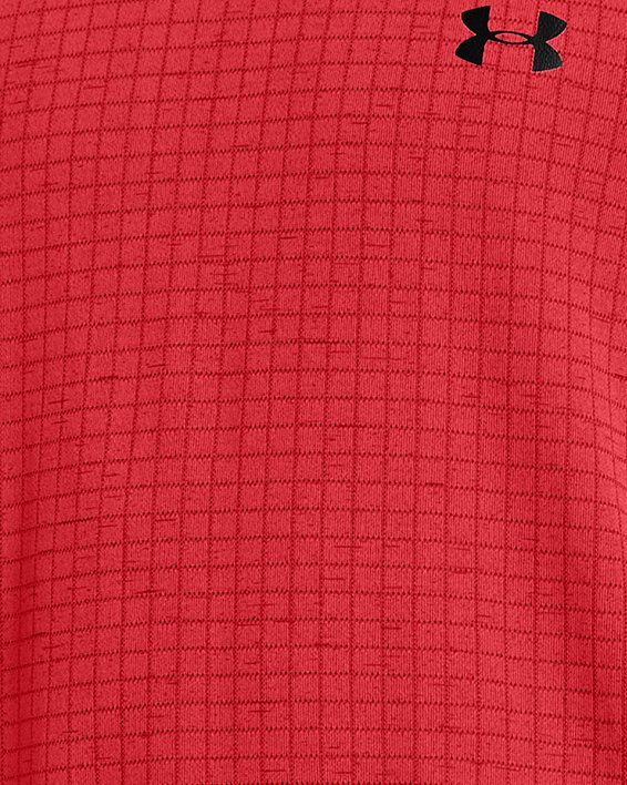 Men's UA Seamless Grid Short Sleeve, Red, pdpMainDesktop image number 0