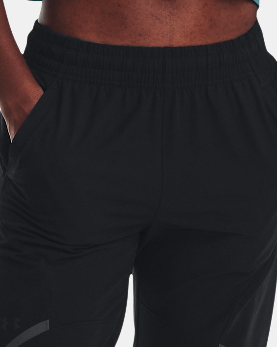 Women's UA Unstoppable Crop Pants in Black image number 2