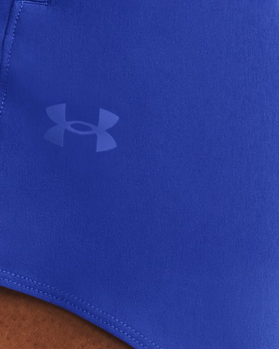 Shorts tejidos de 13 cm UA Flex para mujer, Blue, pdpMainDesktop image number 0