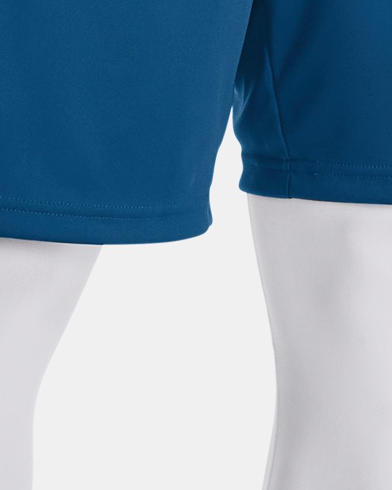 男士UA Tech™ Wordmark Graphic短褲 in Blue image number 0