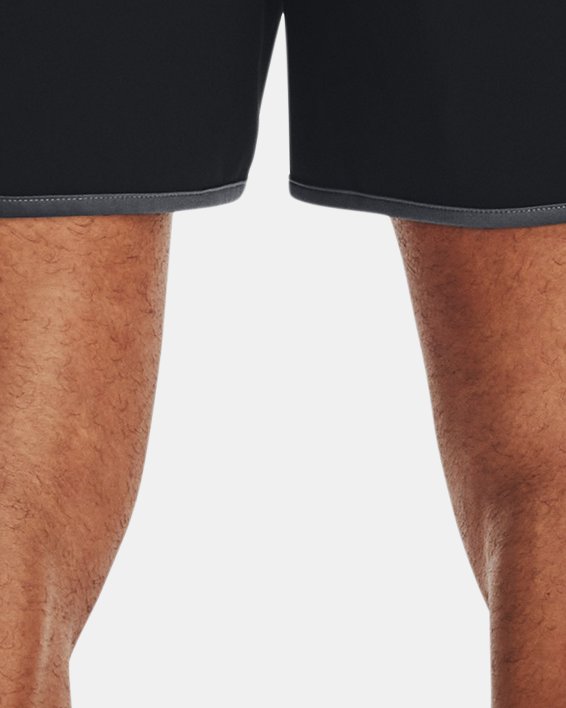 Men's UA HIIT Woven 8" Shorts in Black image number 5