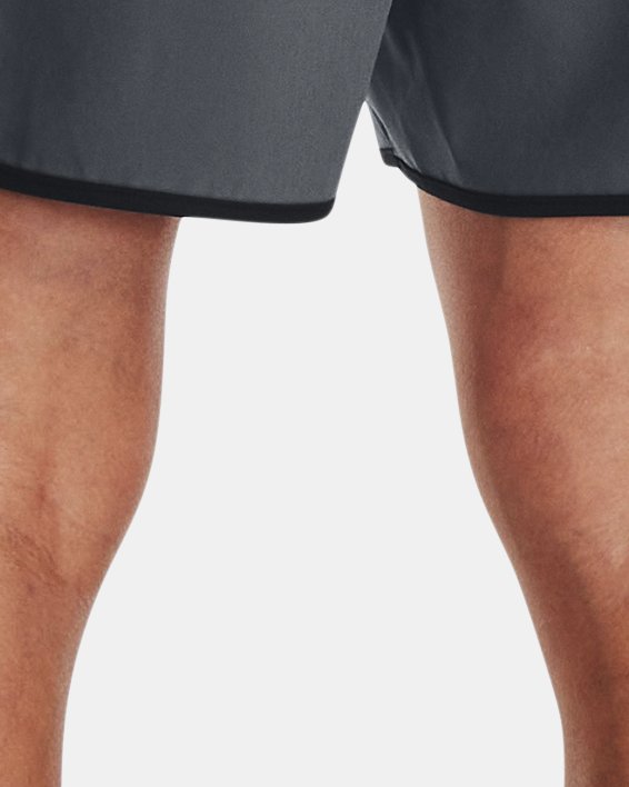 Men's UA HIIT Woven 6" Shorts, Gray, pdpMainDesktop image number 1