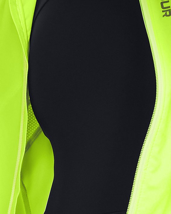 Women's UA OutRun The Storm Jacket in Yellow image number 0