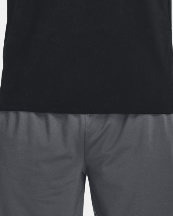 Men's UA Tech™ Vent Jacquard Short Sleeve in Black image number 2