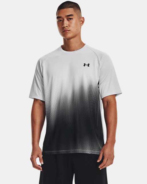 T-Shirt Under Armour Tech Reflective - Black/White - men´s