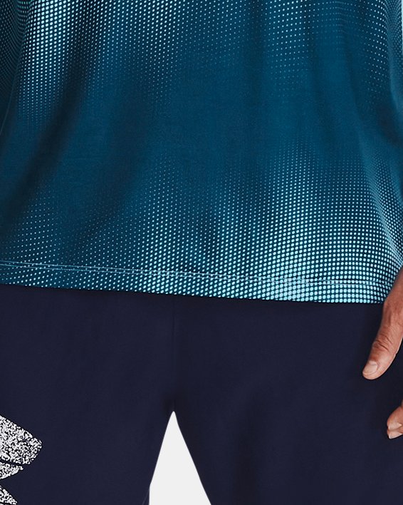 Men's UA Tech™ Fade Short Sleeve in Blue image number 2