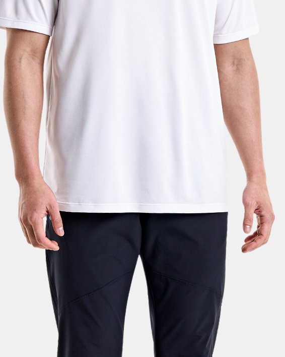 เสื้อแขนสั้น UA Tech™ Reflective สำหรับผู้ชาย in White image number 2