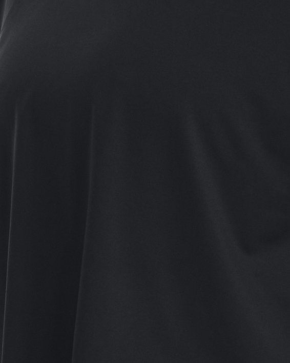 Women's UA RUSH™ Vent Crop Short Sleeve in Black image number 0